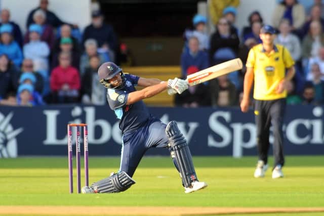 Jack Leaning continued his rich vein of form with 131 not out against Leicestershire. Picture SWpix.com
