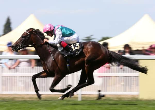 Time Test is seen here ridden by Frankie Dettori on the way to winning the Tercentenary Stakes at the 2015 Royal Ascot meeting (Picture: David Davies/PA Wire).