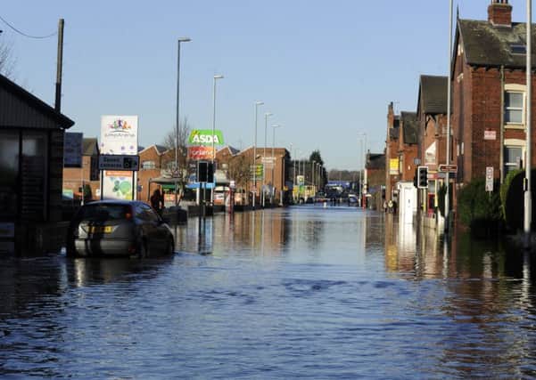 Flooding along Kirkstall Road, Leeds, last December.