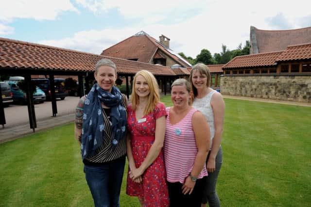 Martin House Hospice has to raise Â£5.5m a year.
Pictured are the fundraising team: Heather Griffiths, Laura Beesley, Steph Hustwith and Katy Lee.
Picture by Simon Hulme