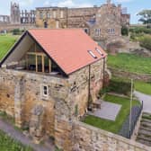 The Old Brewhouse, Whitby. The glazed gable and  the terrace provide sensational views over the town and sea