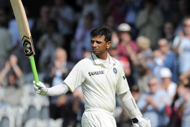 India's Rahul Dravid leaves the field after scoring 146 not out during the 4th Test against England at The Oval in 2011. Picture: Anthony Devlin/PA.