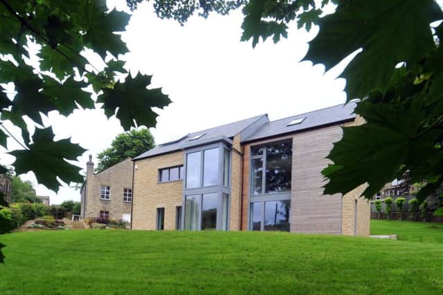 The Passivhaus costs 90 per cent less to heat than a conventional home. It is set over three floors and clad in stone and cedar.