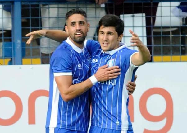 Fernando Forestieri (right) was on target for Sheffield Wednesday.