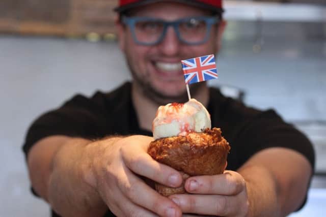 Ice-cream chef Giapo's Yorkshire Pudding cone