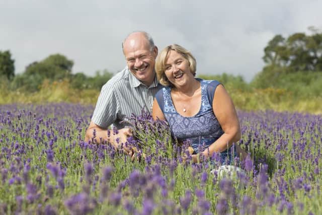 Wolds Way Lavender owners Steve and Anne Jaques