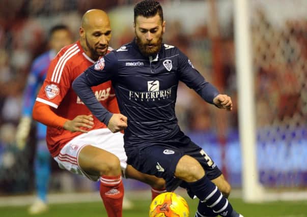 Kelvin Wilson, playing for Nottingham Forest against Leeds United, has signed for Rotherham.