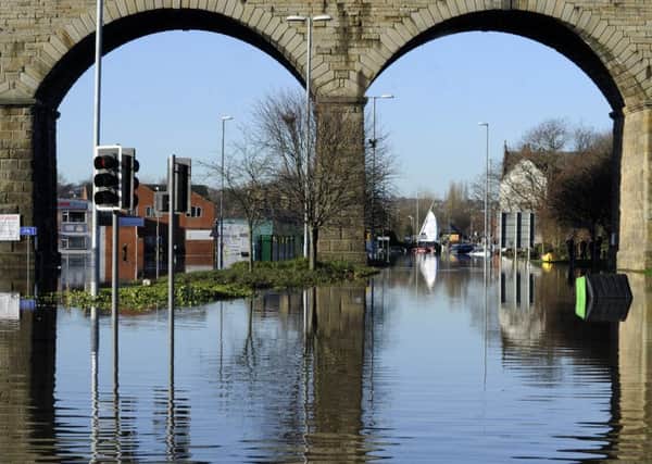 Flooding in Kirkstall Road.  27 December 2015.  Picture Bruce Rollinson