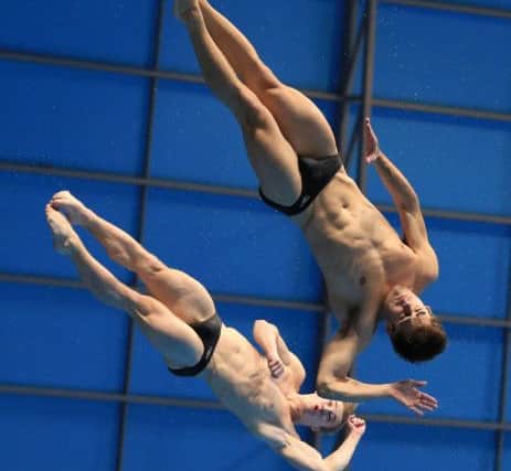 Chris Mears and Jack Laugher. Photo: Nigel French/PA Wire.