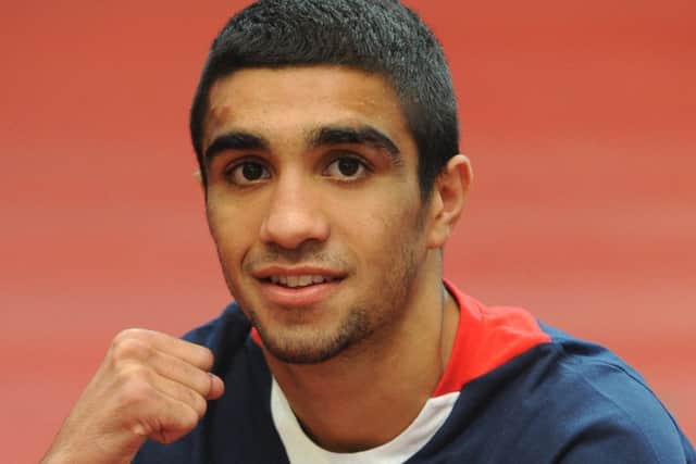 Flyweight Muhammad Ali during the Olympics team announcement at the English Institute of Sport, Sheffield.