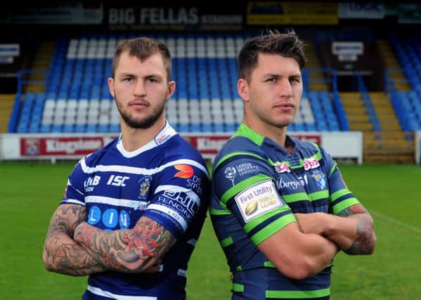 Brothers Luke Briscoe and Tom Briscoe will be playing against each other at Featherstone on Saturday. (Picture: Jonathan Gawthorpe)