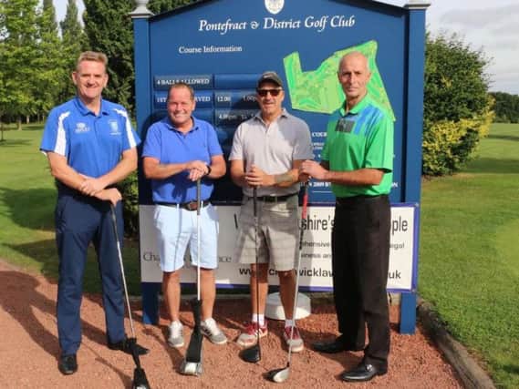 Pontefract aces, l-r, Andy Wiltshire, Ian Maclaren, Kevin Potter and Howard White.