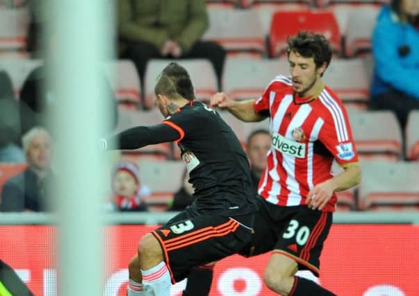Will Buckley playing for Sunderland.