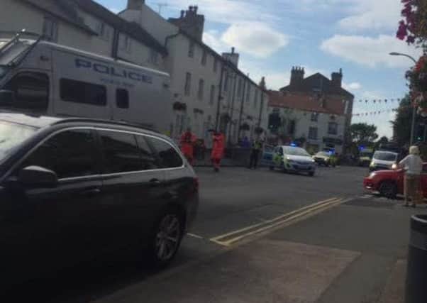 The scene following today's accident. Picture: Graham Telford.