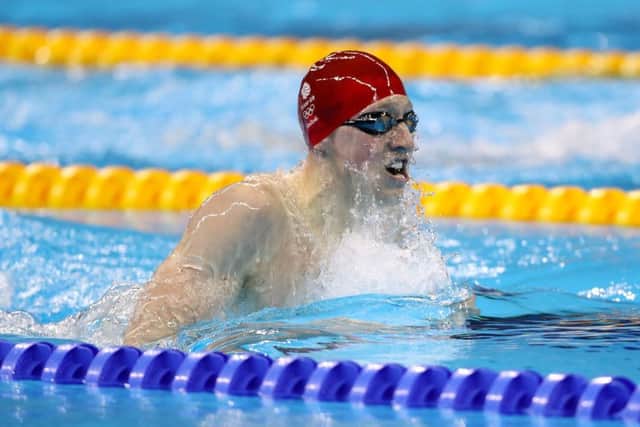 Great Britain's Max Litchfield during the Men's 400m Individual Medley heats on the first day of the Rio Olympics Games, Brazil.