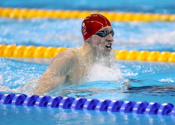Great Britain's Max Litchfield during the Men's 400m Individual Medley heats on the first day of the Rio Olympics Games, Brazil.