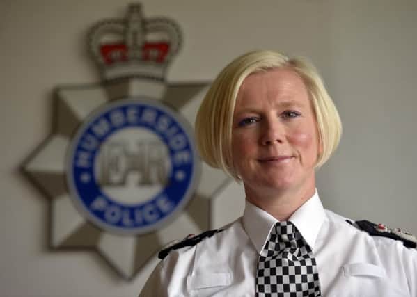 Chief Constable of Humberside Police, Justine Curran, is pictured at the force's headquarters in Hull. picture mike cowling jun 24 2014