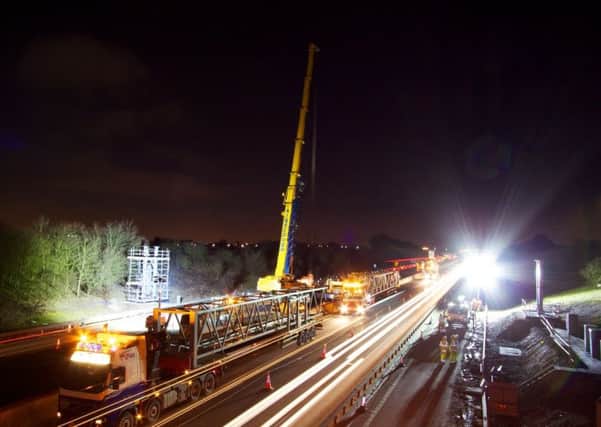 A 200-tonne crane will be needed to lift the new gantries in place
