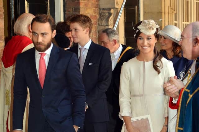 File photo dated 23/10/13 of Pippa and James Middleton with Earl Grosvenor (centre), whose father, the billionaire landowner the Duke of Westminster, has died aged 64.