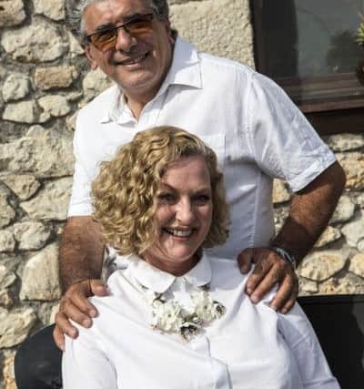From Huddersfield to Lazio - Former hairdresser and salon owner 
Joe and former Hobbs retail director Alana.