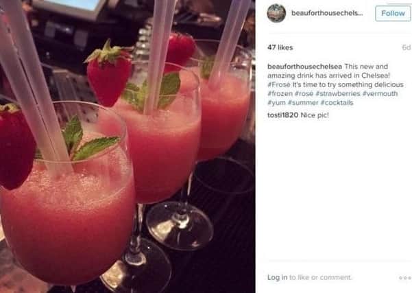 Nearly 2,000 pictures with #frosÃ© have been put on Instagram