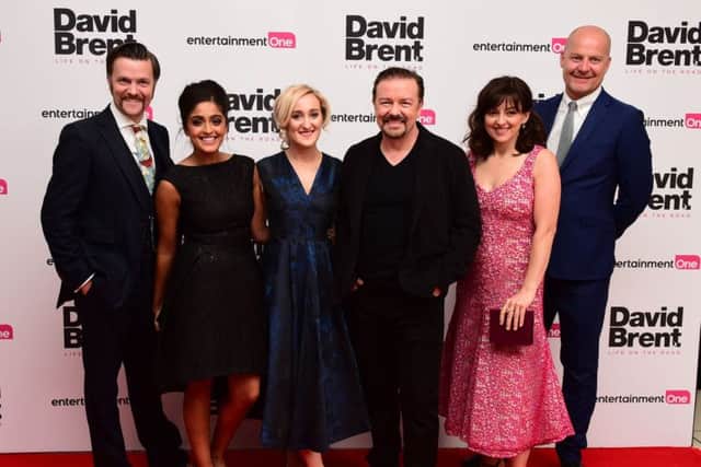 The cast of the film attending the world premiere of David Brent: Life On The Road