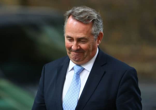 Liam Fox will meet with farming industry figures at the start of next month, the NFU said.  Pic: Gareth Fuller/PA Wire
