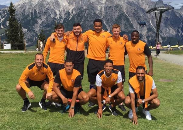 Curtis Davies joked on Twitter that this group, pictured in Austria, was Hull Citys 2016-17 squad.