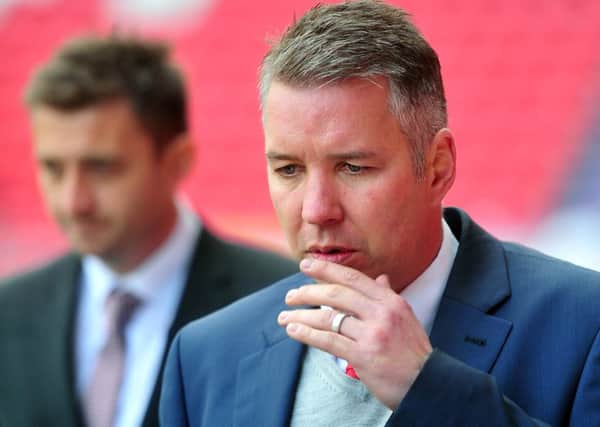Doncaster Rovers boss Darren Ferguson with assistant Gavin Strachan. (Picture: Tony Johnson)