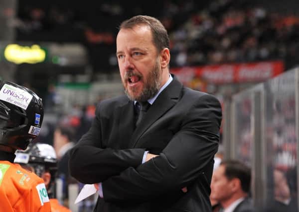Paul Thompson is busy preparing his Sheffield Steelers team for next Thursday's Champions Hockey League opener in Sweden against HV71. Picture: Dean Woolley.