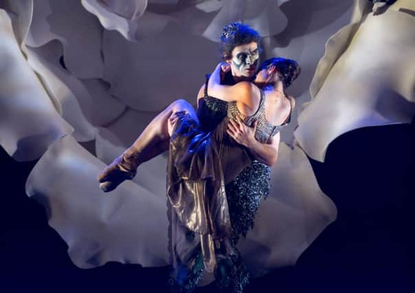 Beauty and the Beast: 

Ashley Dixon as the Beast with Martha Leebolt as Beauty. Photo: Bill Cooper.