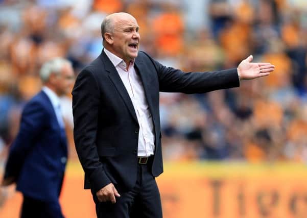 TOP DOG: Hull City interim manager Mike Phelan during Saturday's win over Leicester.