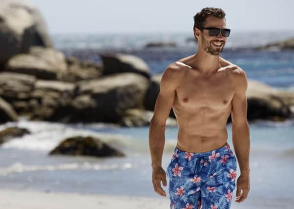The rise of the perfect male model is making young men and teenage boys feel increasing pressure to look good.  (PS, these swim shorts are from M and Co.