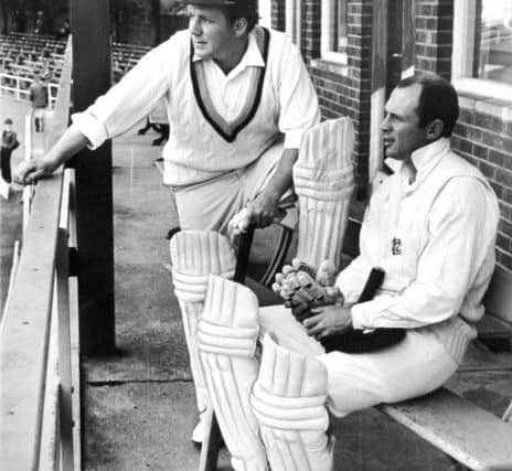 Writer Anthony Clavane says fans felt more in common with sport stars like Geoffrey Boycott, pictured here with fellow Yorkshire opener Phil Sharpe (left).