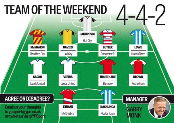YP's Team of the Weekend. Graphic: Graeme Bandeira.