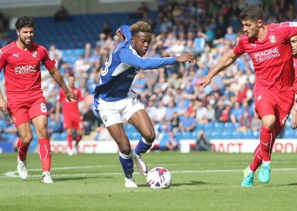 TARGET: Chesterfield winger, Gboly Ariyibi.