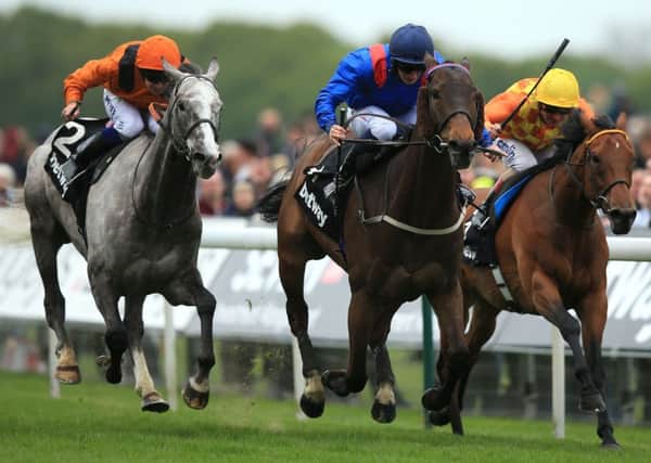 WHITE ROSE RETURN: Clever Cookie  seen above centre with PJ McDonald winning the Yorkshire Cup  could be heading back to Yorkshire for the Doncaster Cup on September 9. Picture: Mike Egerton/PA