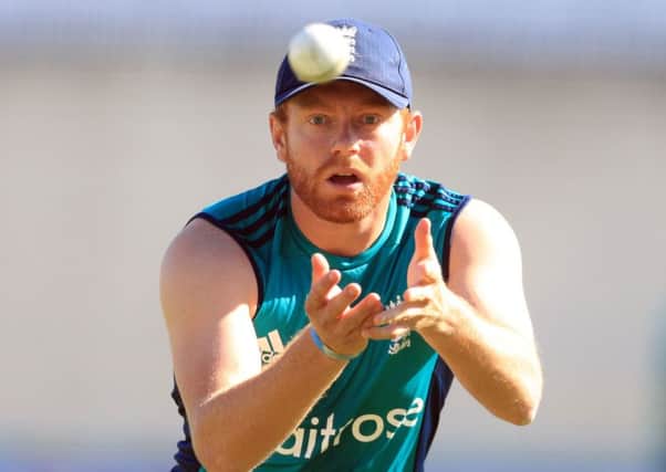 England's Jonny Bairstow pictured during a nets session at the Ageas Bowl, Southampton.