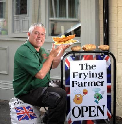 Andrew Smales pictured at the The Frying Farmer, Aldborough
Picture by Simon Hulme