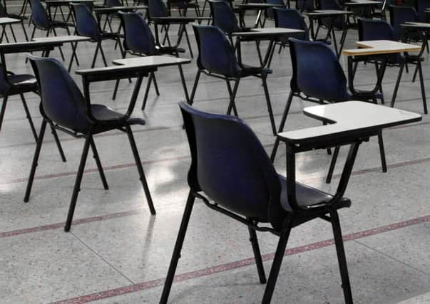 A school exam hall - can more be done to tackle education inequality?