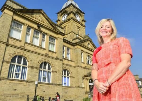 Emmerdale actress Tracy Brabin during her campaign alongside Jo Cox to save Batley library