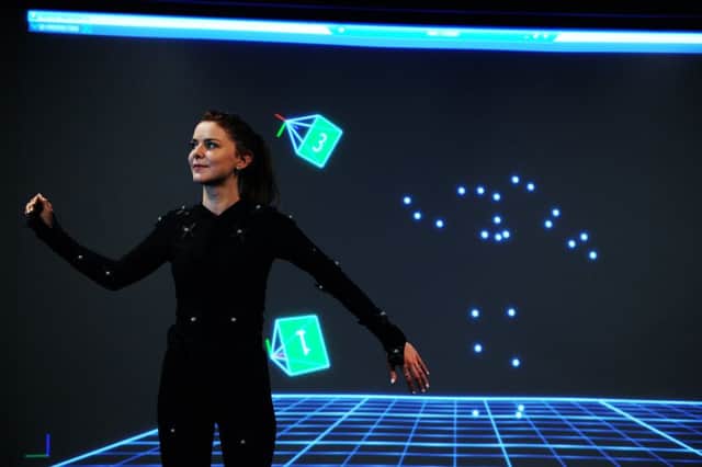Computer scientists at the University of Hull are bringing two of the citys most famous heroes back to life with blockbusting technology. A digital 3D version of Amy Johnson, the first woman to fly a plane solo from England to Australia. Pictured actress Rachel Harris, who plays Virtual Amy. Picture : Jonathan Gawthorpe