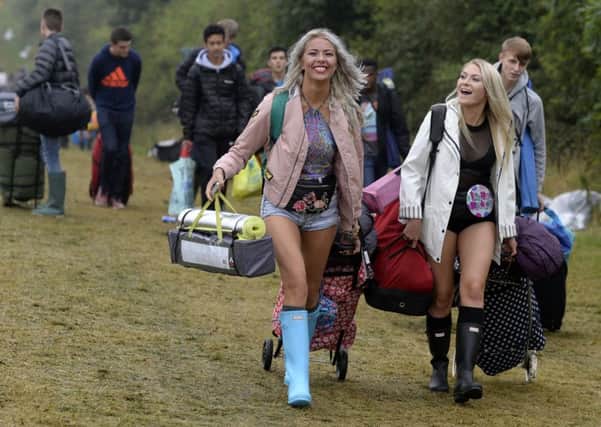 Revellers arrive at Bramham Park in Wetherby yesterday. Pictures: Picture Bruce Rollinson