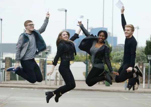 Students receive their GCSE results
