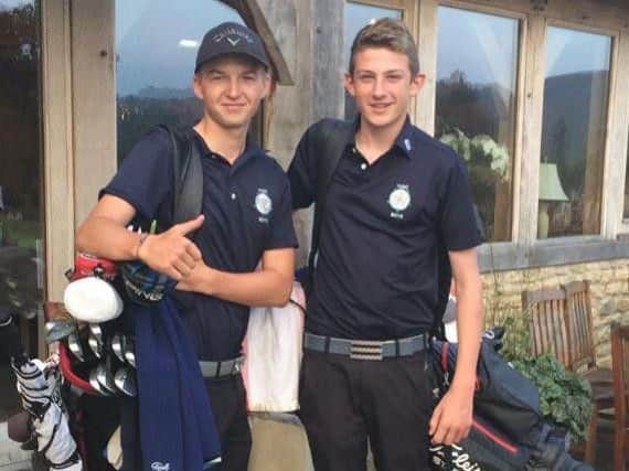 Fulford's Charlie Thornton, left, and Hallamshire's Barclay Brown won three matches as a foursomes pairing and all three of their individual singles outings.