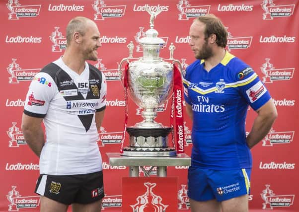Over to you: Hull FCs Gareth Ellis, left, and Warrington Wolves Chris Hill have the potential to produce a classic final. (Picture: PA)