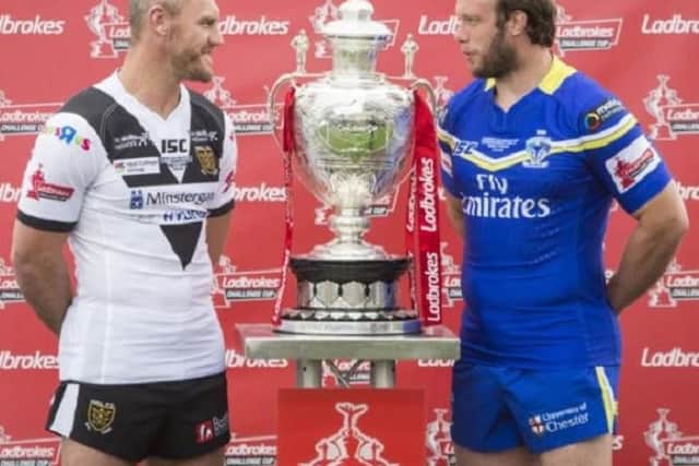 Hull FC take on Warrington in the Challenge Cup final