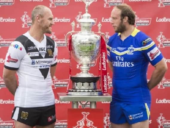 Hull FC take on Warrington in the Challenge Cup final