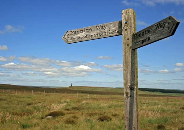 The Pennine Way signpost for Studley Pike.