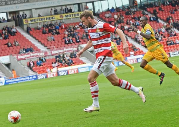Doncaster Rovers' hat-trick hero Andy Williams.